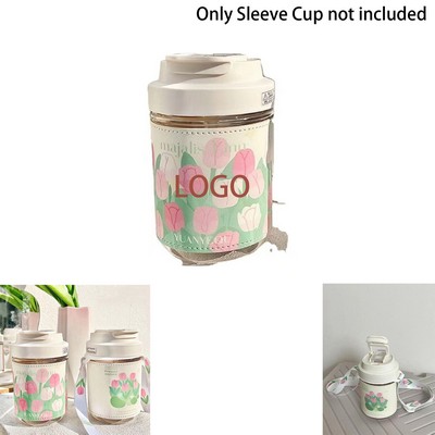 Digital Imprint Pu Leather Cup Cover