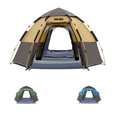 Hexagonal Waterproof Camping Tent for Family