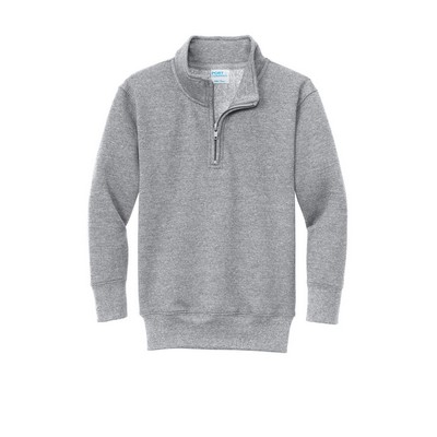 Port & Company® Youth Core Fleece 1/4-Zip Pullover Sweatshirt