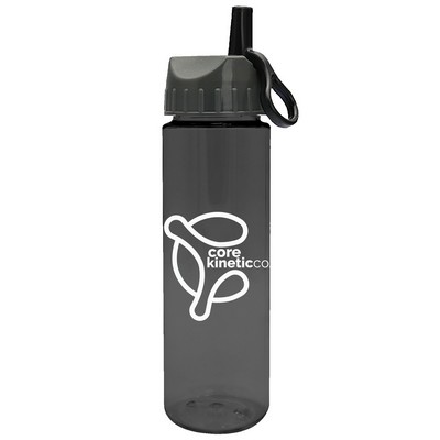 Freedom Bottle - 28 oz.Transparent Tritan™ Bottle with Ring Straw Lid