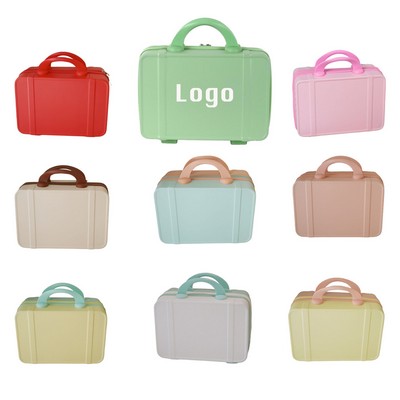 14" ABS PC Travel Toiletry Bag Organizer Cosmetic Suitcase