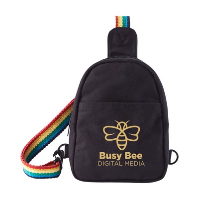 Prime Line b.free Rainbow Pride Recycled Cotton Crossbody Bag