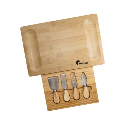 Artisan – Bamboo Cheese Board & Knife Set