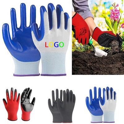 Breathable Rubber-Coated Garden Gloves (1 Pair, Shipping Included)