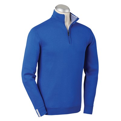 Bobby Jones Signature Leaderboard Pima Cotton 1/4 Zip Pullover