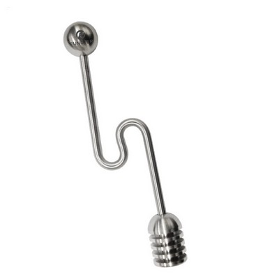 Curve Shaped Honey Dipper 304 Stainless Steel Syrup Dipper Honey Stick Stirrer for Honey Pot Jar