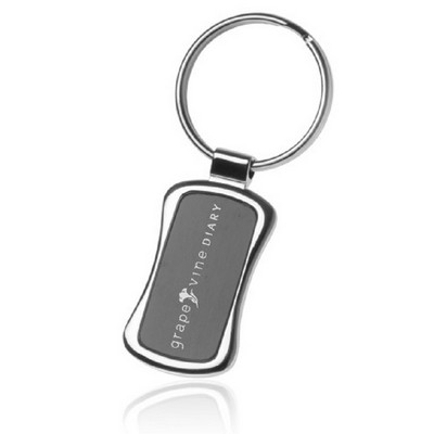 Black Chrome Metal Keychains