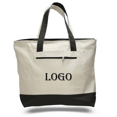 Zippered Tote Bags