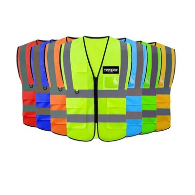 Reflective Safety Vest w/Pockets