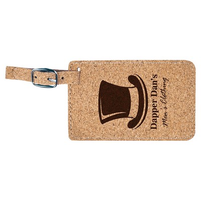 4.25" x 2.75" Cork Luggage Tag