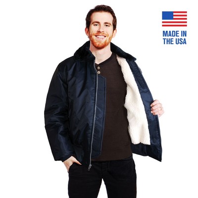 Sherpa Lined Bomber Jacket - Domestic