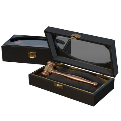 BECL - Copper Plated Executive Gavel w/ Presentation Case