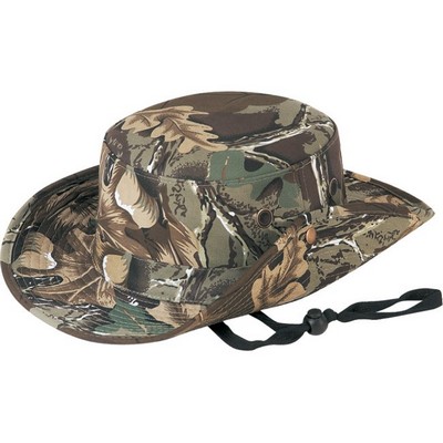 Hunting Camo Cotton Twill Gambler Bucket Hat