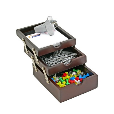 Distinguished Stationery Organizer w/Three Trays