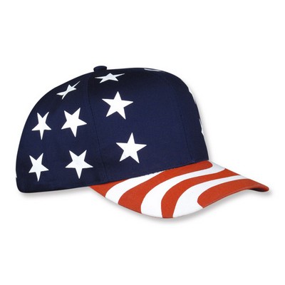 6 Panel Stars and Stripes Cap