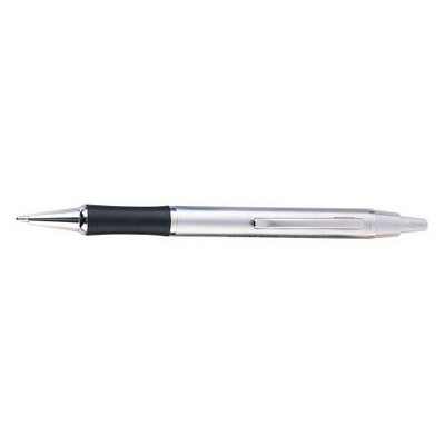 Silver Click Pen w/Black Grip