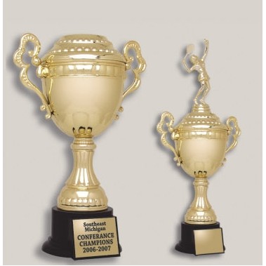 8.25" Plastic Loving Cup Trophy w/Lid