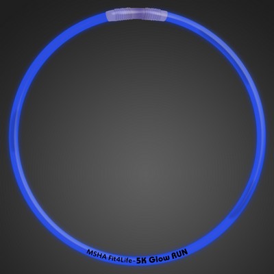 Promotional 22" Premium Blue Glow Necklace - BLANK