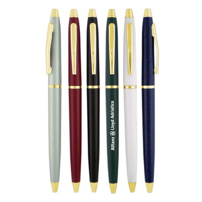 The Beacon Twist Pen - Gold Trim