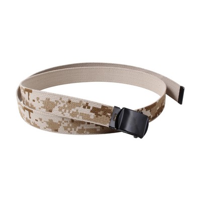 Desert Digital Camouflage/Tan Reversible Web Belt (54")