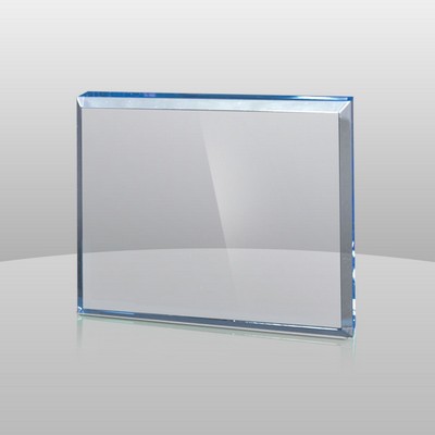 Blue Rectangle Paperweight (5"x4"x3/4")