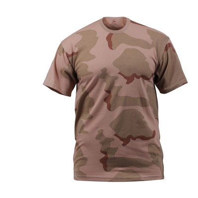 Tri-Color Desert Camouflage Military T-Shirt (2XL)