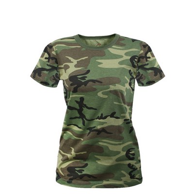 Women's Woodland Camo Longer Length T Shirt