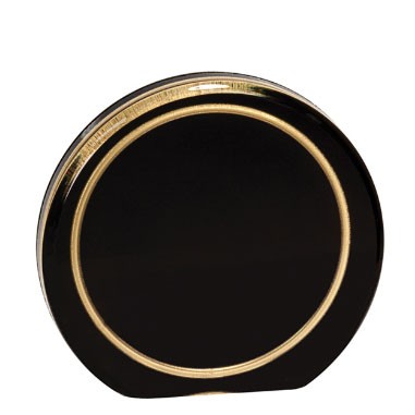 Black/Gold Ring Aurora Acrylic Award (4")