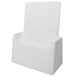 White Pamphlet Holder (6 1/8"x8")