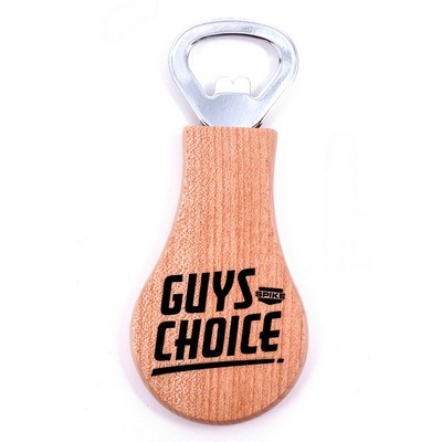 Maple Magnetic Pear Shape Bottle Opener