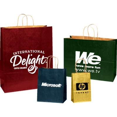 Matte Colored Paper Shopping Bag (16"x 6"x 12")