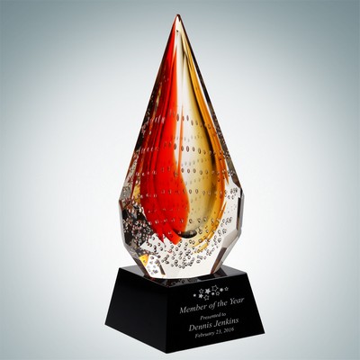 Art Glass The Red Flare Award