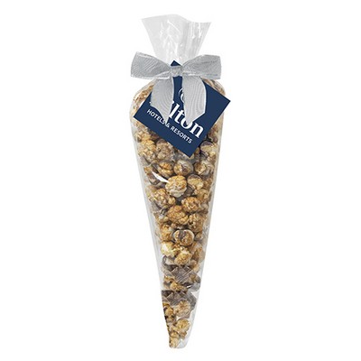 White & Dark Chocolate Swirl Popcorn Cone Bag (Large)