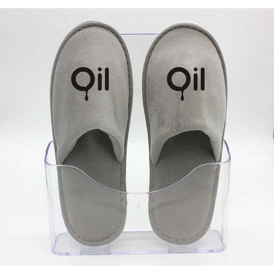 Disposable Velvet Non-Skip Close-Toe Hotel Slipper