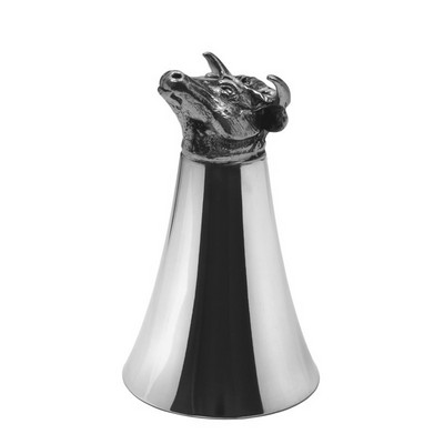 Stirrup Cup with Bull Head, 5oz.