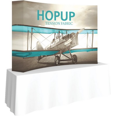 Hopup™ 8ft Curved Tabletop Display & Full Fitted Graphic