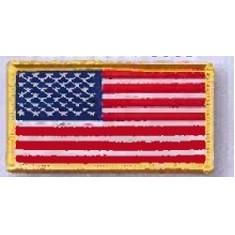 Embroidered Flag Patches (3 1/2"x1 3/4")