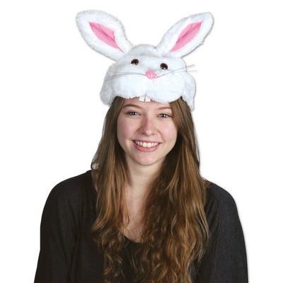 Plush Bunny Head Hat