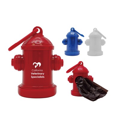 Fire Hydrant Pet Waste Bag Dispenser