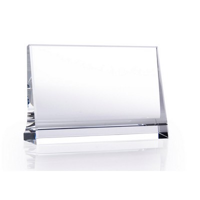 Crystal Horizontal Plaque Award, Large (7"x5")