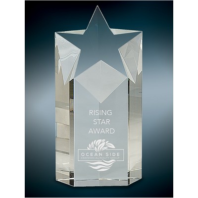 Super Star Crystal Tower Series Award, Medium (6-1/2"H)