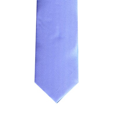 Solid Satin Men's Peri Blue Tie