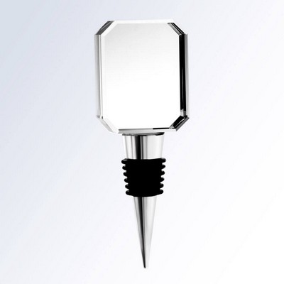 Crystal Wine Stopper, 4 1/2"H