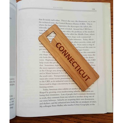 1.5" x 5.75" - Connecticut Hardwood Bookmarks