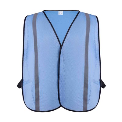 Light Blue Mesh Safety Vest, Non ANSI