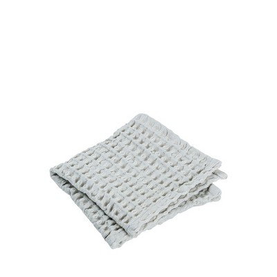 Blomus Caro Microchip Grey Waffle Bathroom Washcloth Set (12" x 12")