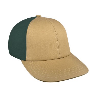 USA Made Low Style Contrast Back Twill Cap w/Hook & Loop Closure