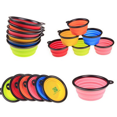 Foldable Silicone Pet Bowl Or Collapsible Dog Bowl