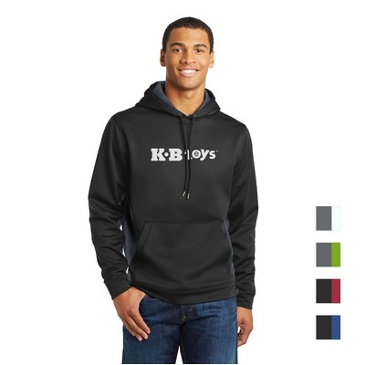 Sport-Tek® Sport-Wick® CamoHex Fleece Colorblock Hooded Pullover