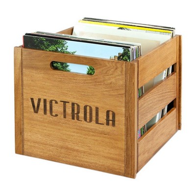 Victrola Wooden Record Crate